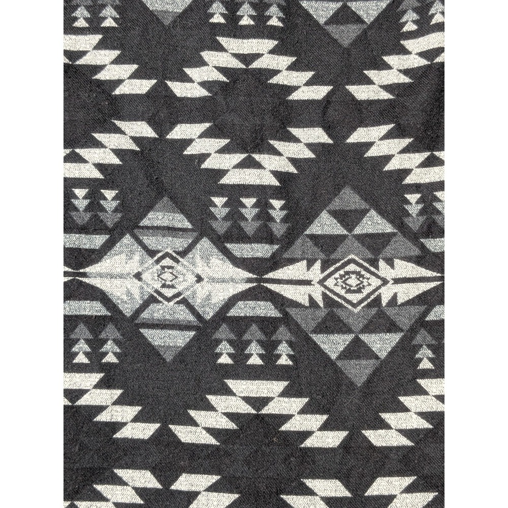 AMERICAN EAGLE CLASSIC FIT Men Medium Black Aztec Southwestern Flannel Shirt - Picture 15 of 16